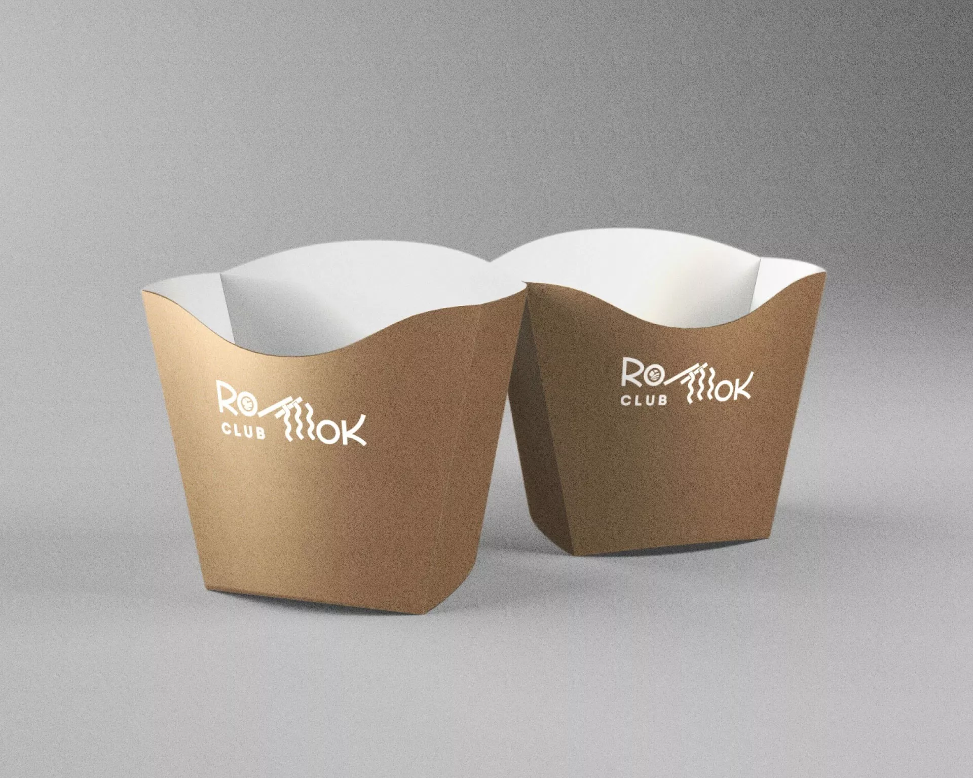 Создание дизайна упаковки суши-бара «Roll Wok Club» в Нарткале